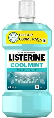Listerine Cool Mint Milder Taste Mouthwash Bigger 600ml