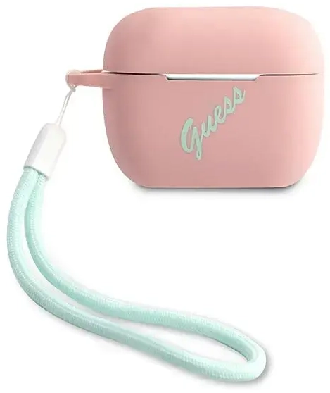 Guess GUACAPLSVSPG AirPods Pro чехол розовый зеленый|розовый зеленый силиконовый винтаж