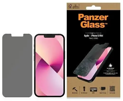 PanzerGlass apsauginis stiklas telefonui iPhone 13 Mini 5,4 (privatumo efektas)