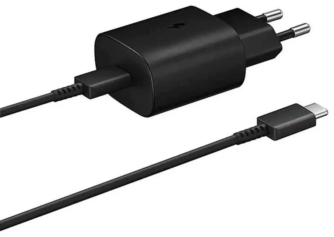 Samsung EP-TA800EBE tīkla lādētājs | 25W | USB-C | USB-C uz USB-C vads komplektā | melns (OEM)