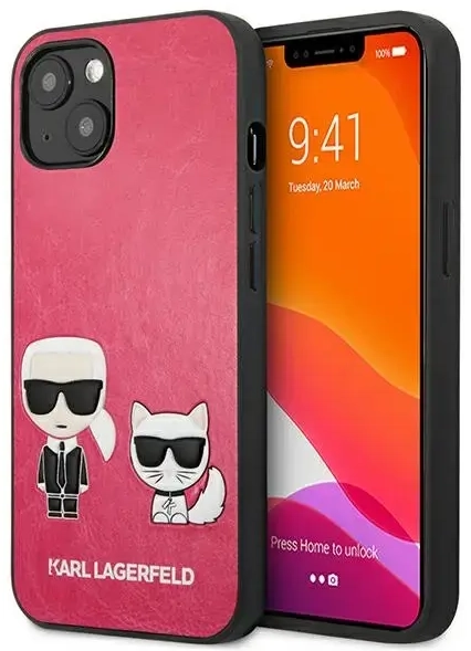 Karl Lagerfeld KLHCP13SPCUSKCP iPhone 13 mini 5,4" fuksja|fuchsia hardcase Ikonik Karl & Choupette