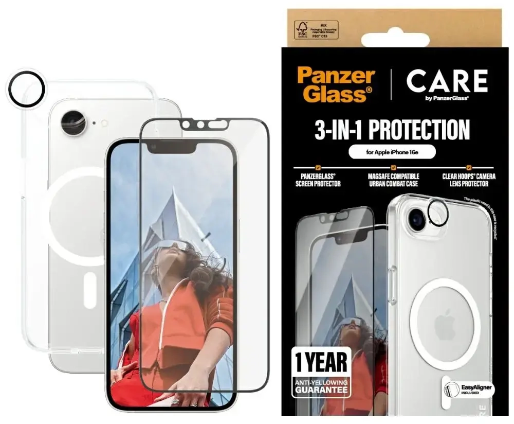 CARE by PanzerGlass telefoniümbris iPhone 16 jaoks