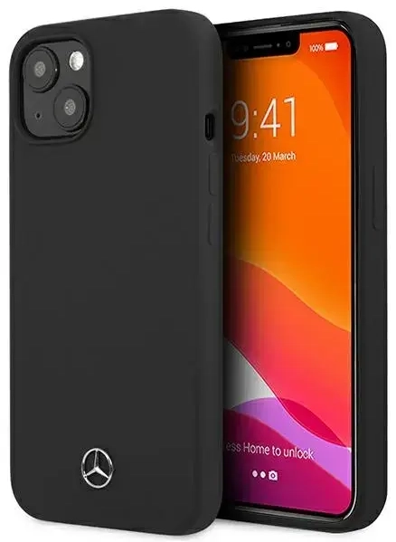 Mercedes MEHCP13SSILBK iPhone 13 mini 5,4" czarny|black hardcase Silicone Line