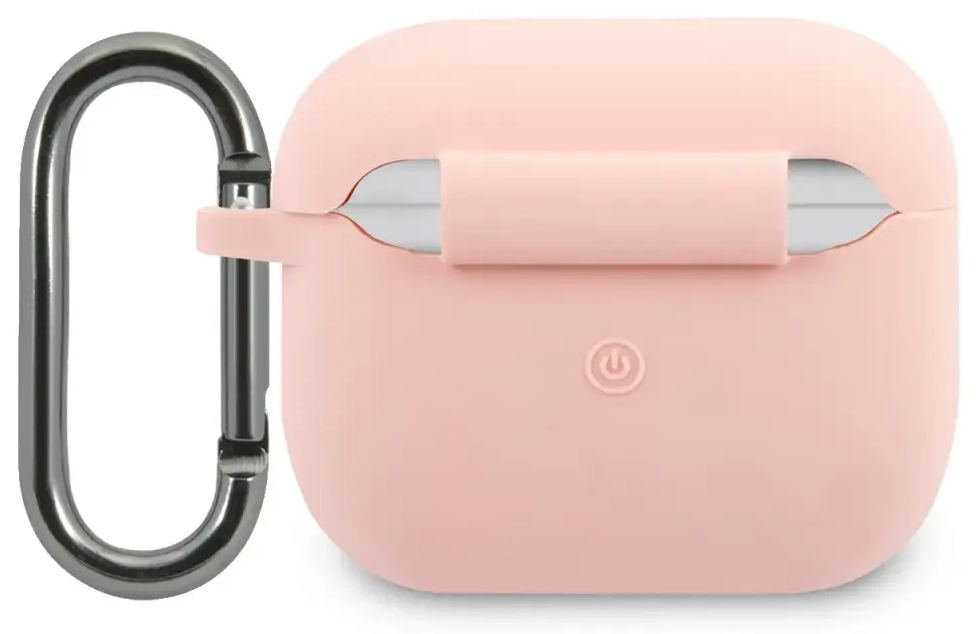 Lacoste Liquid Silicone Glossy Printing Logo Case for AirPods 3 Pink