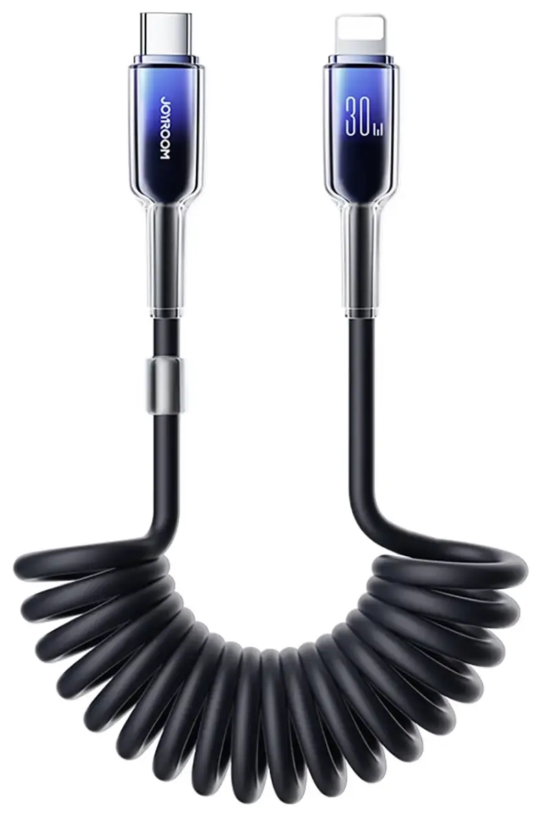 Joyroom S-A43 Crystal-Clear Series провод для передачи данных и зарядки | USB-C to Lightning | 30W | 1.5m | черный