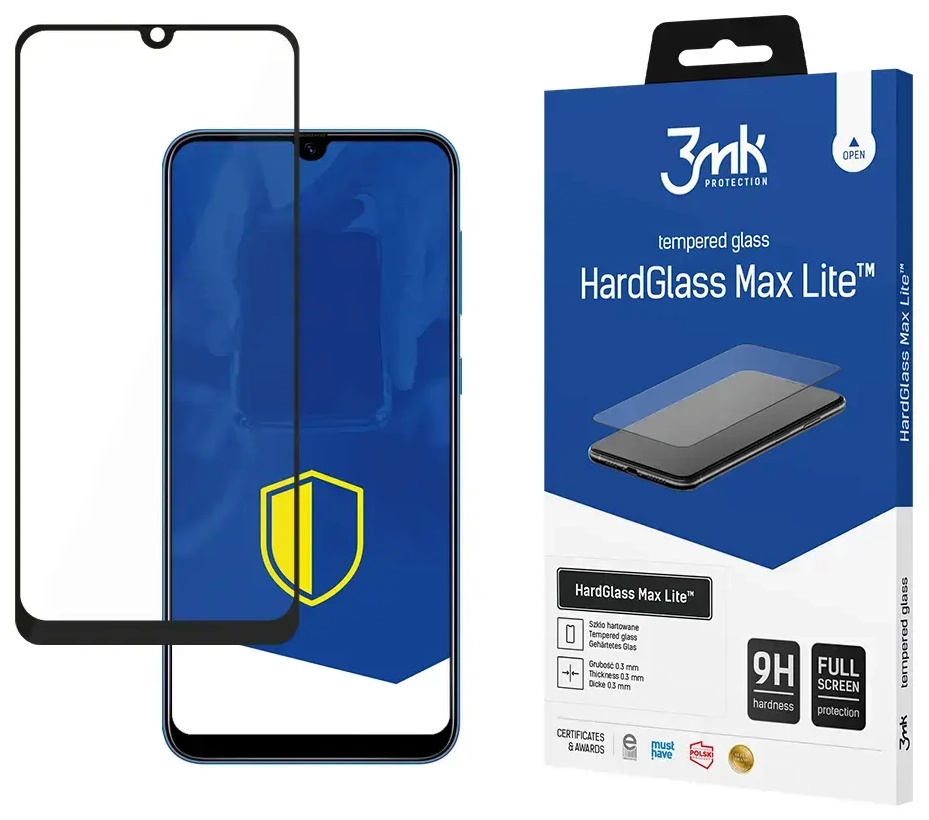 3mk HardGlass Max Lite aizsargstikls telefonam Samsung Galaxy A40 Black