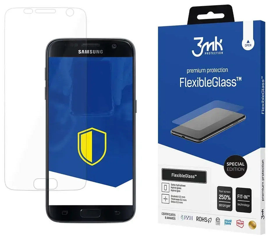 3mk FlexibleGlass aizsargplēve telefona ekrānam Samsung Galaxy S7 (G930)