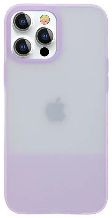 Kingxbar Plain Series case cover for iPhone 13 Pro Max silicone cover purple
