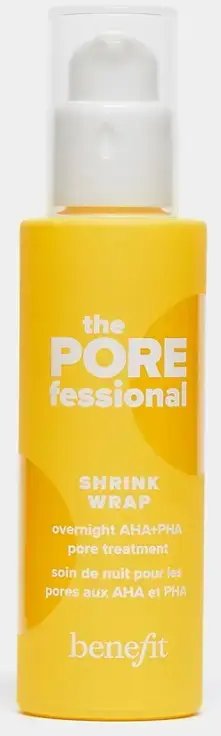 Benefit the POREfessional Shrink Wrap Overnight AHA+PHA Pore Treatment - Clear