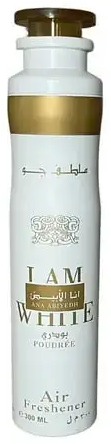 Ana Abiyedh Poudree I Am White Air Freshener by Lattafa 300ml