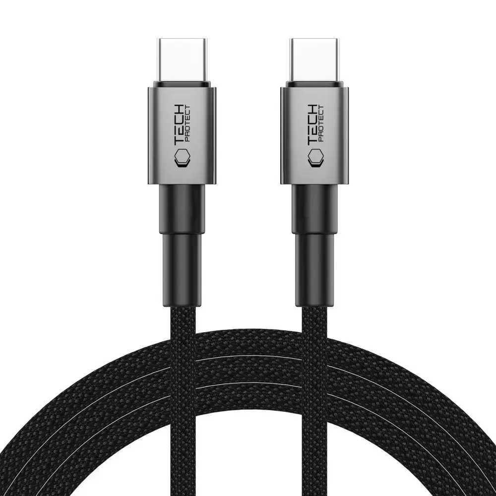 Tech-Protect Ultraboost DNA duomenų perdavimo ir įkrovimo laidas | USB-C | 100W | 2m | pilkas