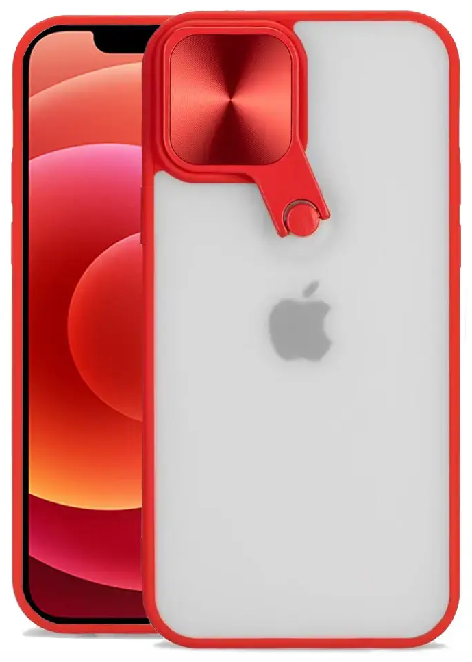 Tel Protect Cyclops maciņš telefonam iPhone 11 Pro Max sarkans (ar kameras aizsargu)