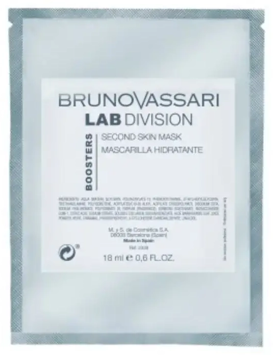 Set, Bruno Vassari, Lab Division, Hyaluronic Acid, Hydra-Nourishing, Peel-Off Mask, For Face, 5 pcs, 18 ml