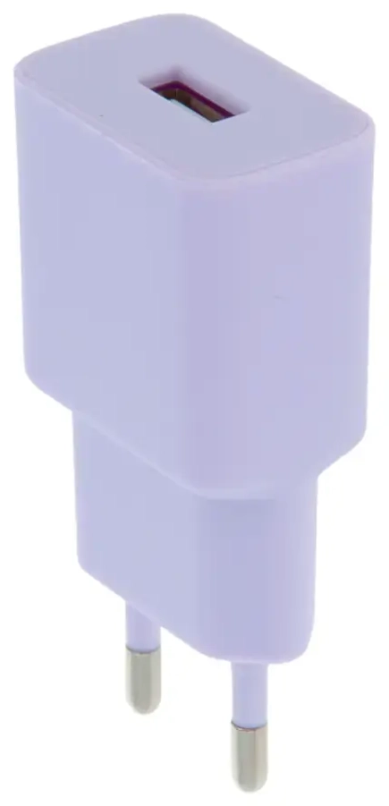 Setty LSIM-A-129 tīkla lādētājs | 12W | USB-A | violets