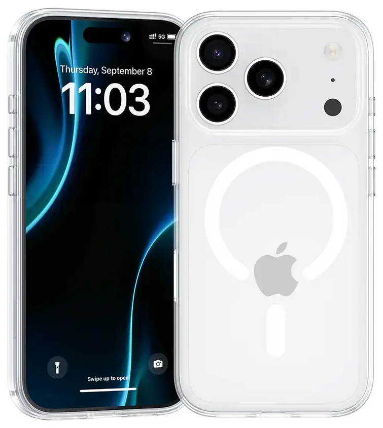 Benks Magnetic Crystal phone case for iPhone 17 Pro transparent