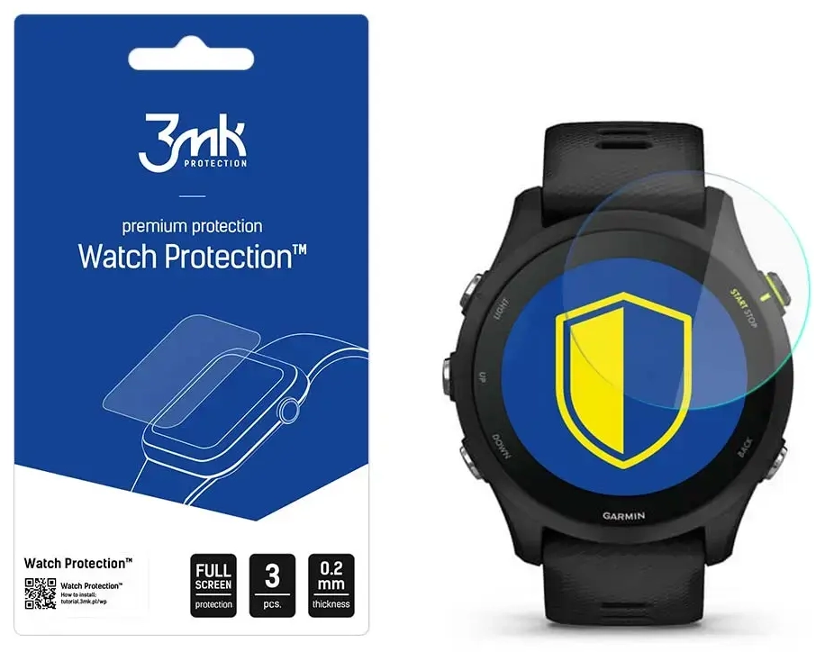 Garmin Forerunner 255 - 3mk Watch Protection™ v. FlexibleGlass Lite screen protector