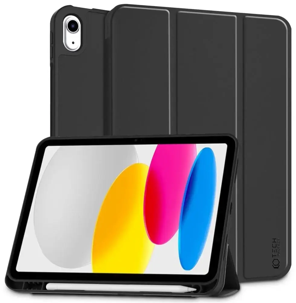 Tech-Protect SC tahvelarvuti ümbris iPad 10.9" 2022 jaoks - must