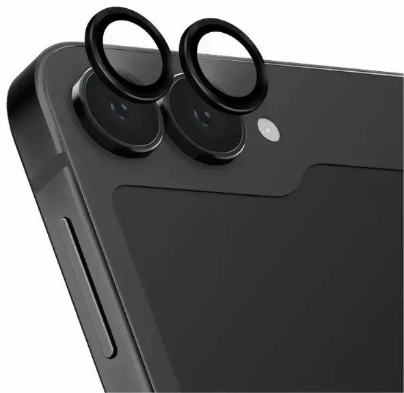 Uniq Optix Auminium Tempered Glass for Lens with Applicator for Samsung Galaxy Z Flip 6 - Black