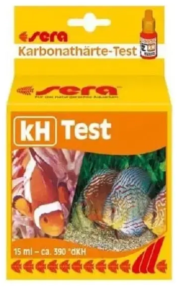 Tests, kondicionētājs ūdenim Kh līmeņa regulēšanai : Sera Kh tests, 15ml