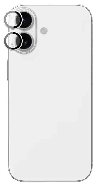 AmazingThing Lens Glass for iPhone 17 with Silver Aluminum Frame