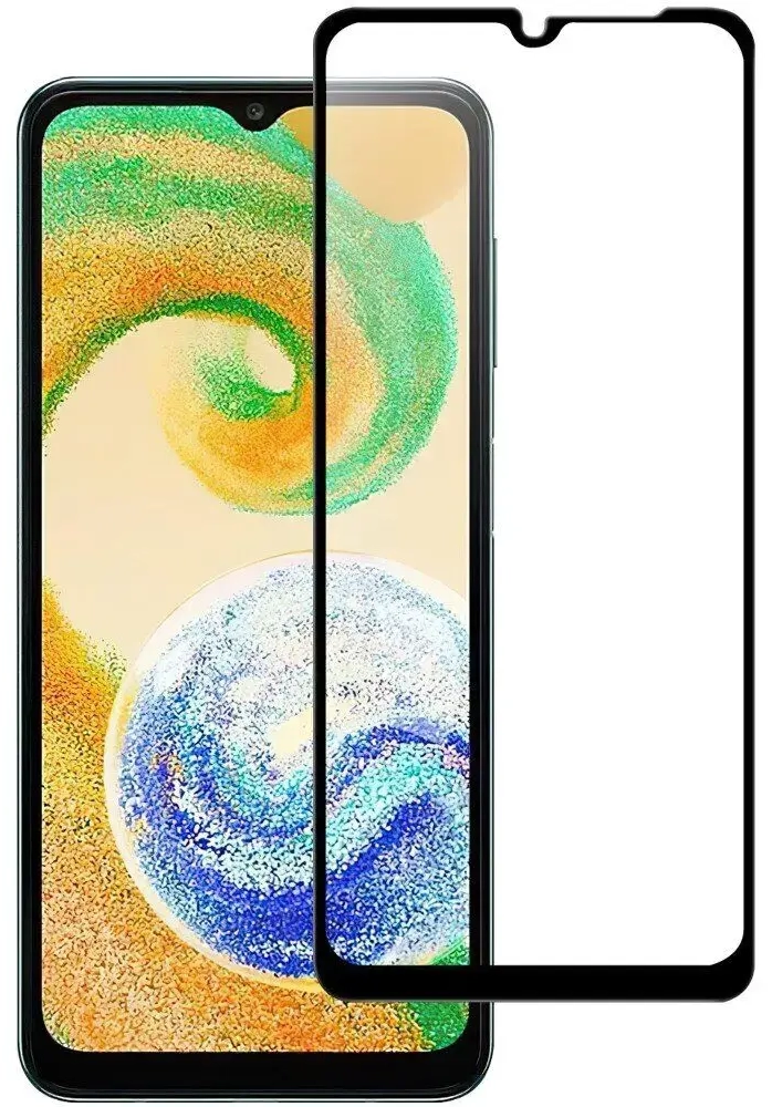 HOFI Fusion pilnam ekrānam 5D aizsargstikls telefonam Samsung Galaxy A04S melns