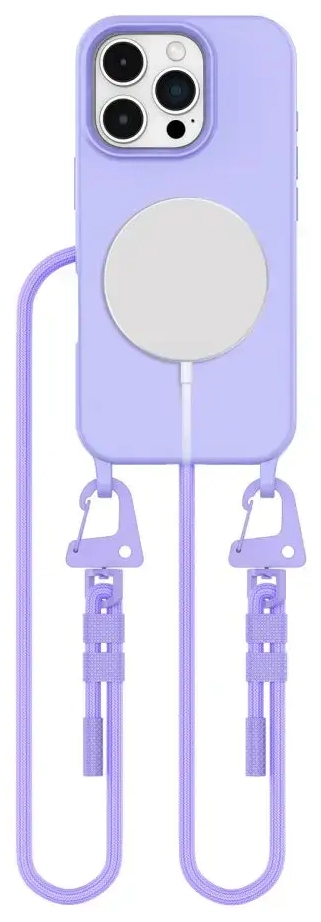 TECH-PROTECT MAGSAFE MAGNETINĖ KAKLO VIRVELĖ IPHONE 16 PRO LAVANDŲ SPALVOS