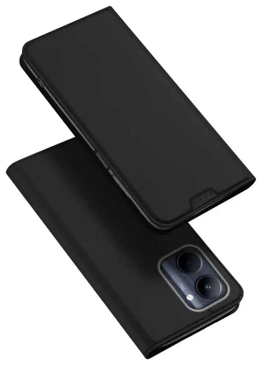 Dux Ducis Skin Pro Case Realme C33 Flip Card Wallet Stand Black