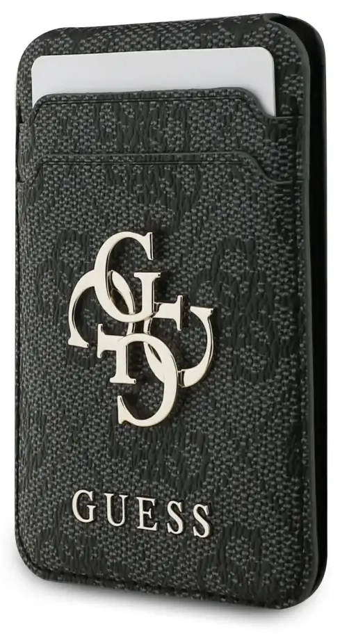 Guess 4G Metal Logo MagSafe Cardslot Stand Black