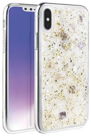 UNIQ etui Lumence Clear iPhone Xs Max złoty|Champagne gold
