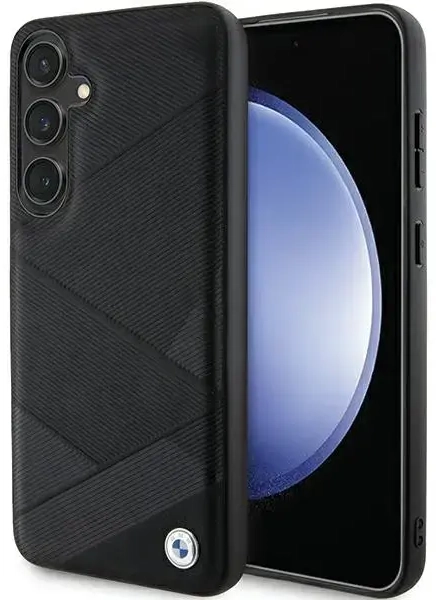 BMW BMHCS24S23RCGPK S24 S921 czarny|black hardcase Signature Leather Crossing Lines Pattern