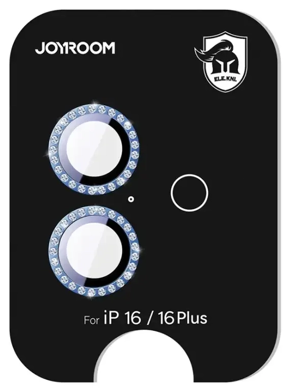 Joyroom JR-MSJ0273 apsauginis stiklas, skirtas iPhone 16|16 Plus objektyvams - mėlynas