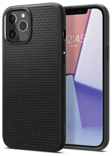 Spigen Liquid Air ACS01701 dėklas iPhone 12|12 Pro - matinis juodas