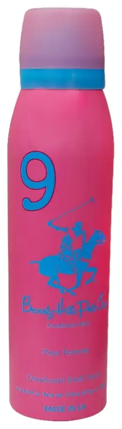 Beverly Hills Polo Club, 1982 - Sport 9, gaivinamasis kūno purškiklis, 150 ml