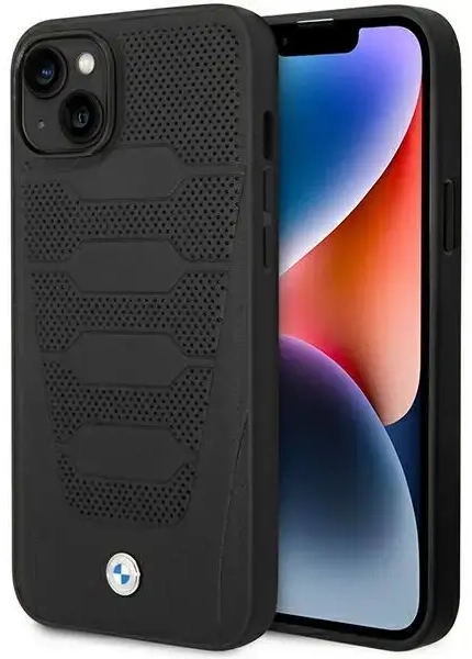 Etui BMW BMHCP14S22RPSK iPhone 14 6,1" czarny|black Leather Seats Pattern