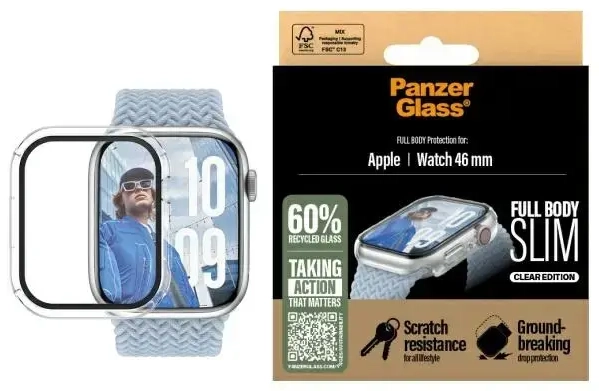 PanzerGlass Snappie Full Body Apple       Watch 10 46mm przezroczysty|transparent 3714
