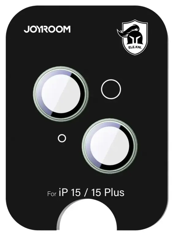 Joyroom JR-MFY0252 apsauginis stiklas, skirtas iPhone 15|15 Plus objektyvams - žalias