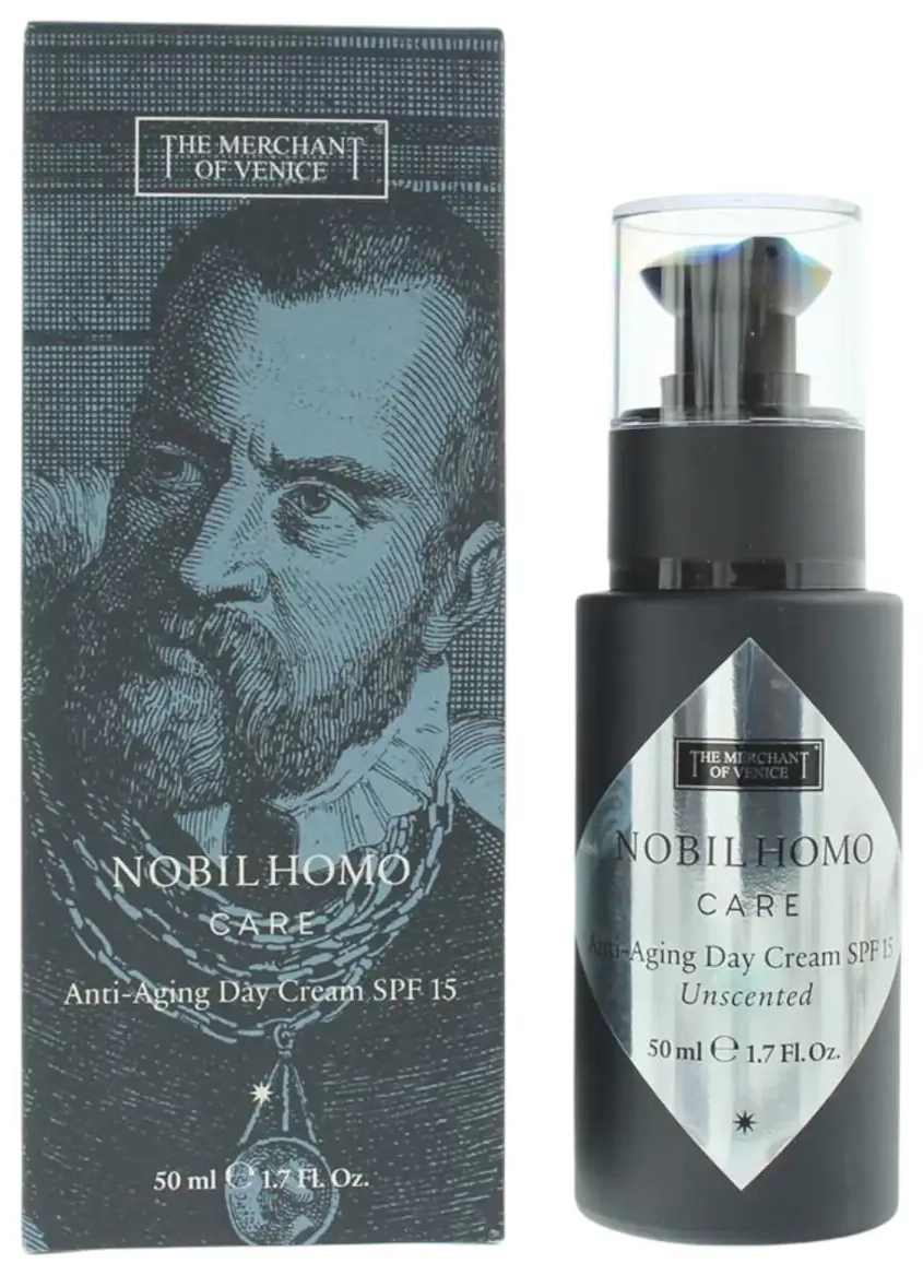 The Merchant Of Venice, Nobil Homo Care, Nourishing, Daily Use, Cream, Face, SPF 15, 50 ml