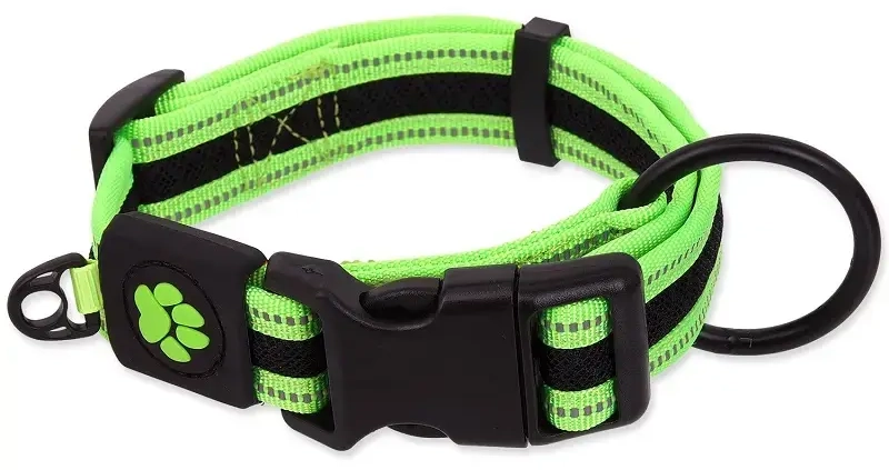 Kakla siksna - Placek Active Dog Collar Fluffy M lime 2,5x33-48cm