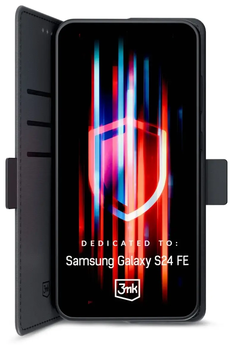 3mk Wallet Case for Samsung Galaxy S24 FE - Black