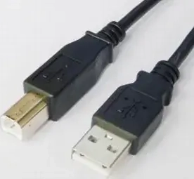 Kabelis Brackton USB Male - USB Male B 1.8m juodas