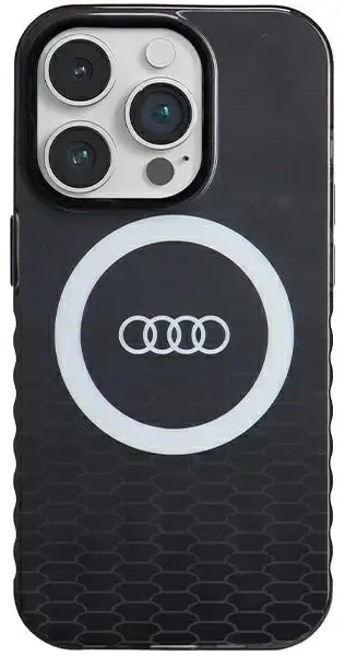 Audi IML Big Logo MagSafe Case iPhone 14 Pro 6.1" czarny|black hardcase AU-IMLMIP14P-Q5|D2-BK