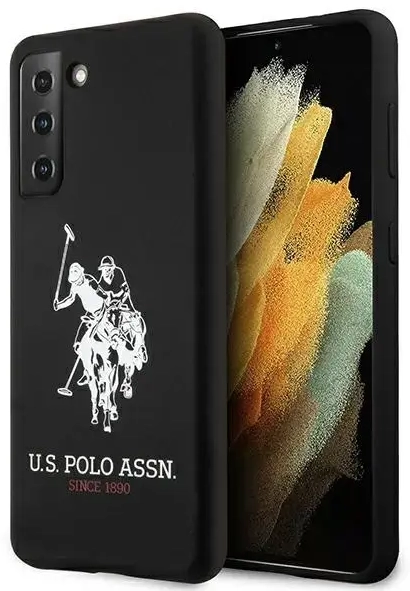 US Polo USHCS21MSLHRBK S21+ G996 czarny|black Silicone Logo