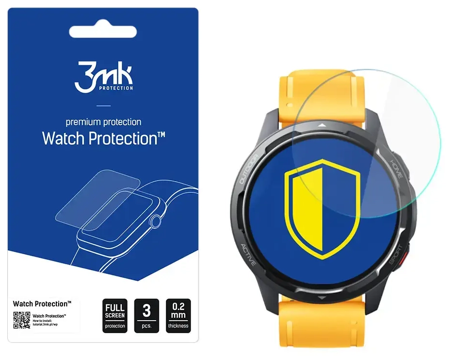 Xiaomi Watch S1 Active - 3mk Watch Protection™ v. FlexibleGlass Lite screen protector