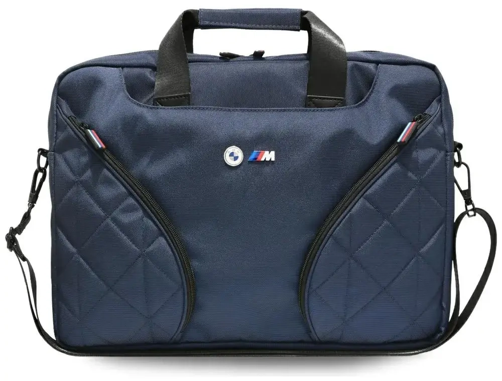 Bag BMW Nylom Pockets & Metal Logo 16" navy