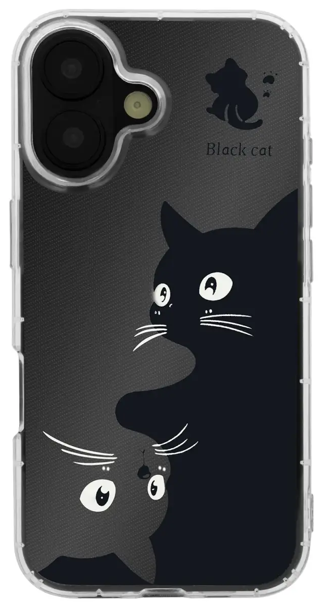 Ultra Trendy telefono dėklas iPhone 15 Pro skaidrus (katė)