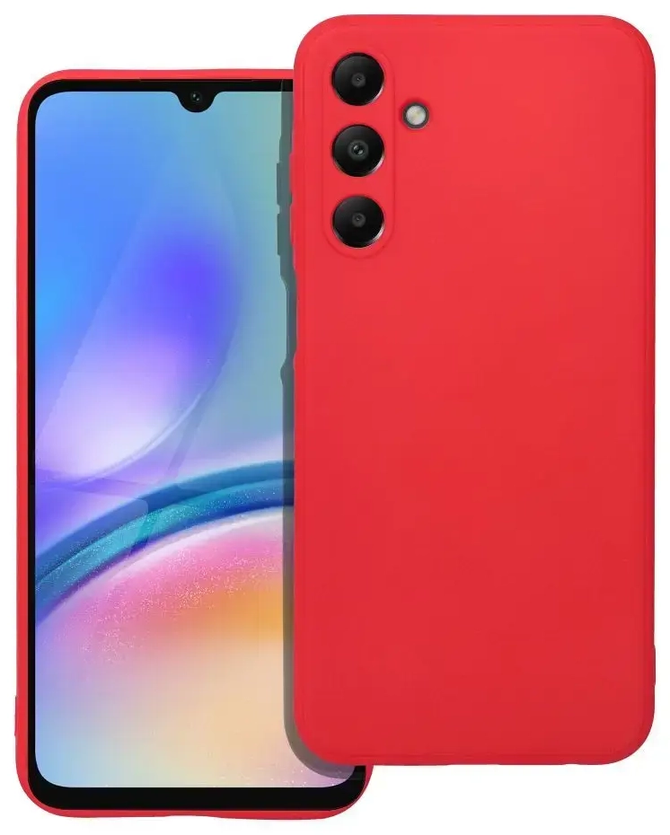 Fusion Elegance Fibre silikona aizsargapvalks Samsung A256 Galaxy A25 5G sarkans