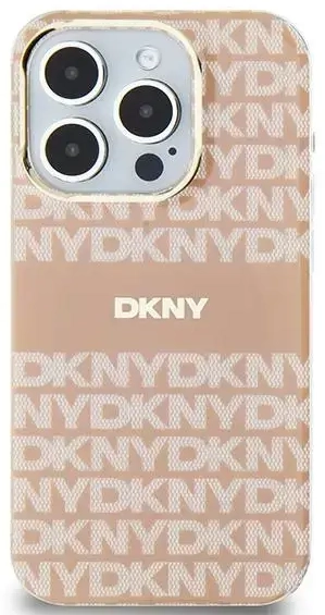 DKNY DKHMP14SHRHSEP iPhone 14 | 15 | 13 6.1" różowy|pink hardcase IML Mono & Stripe MagSafe