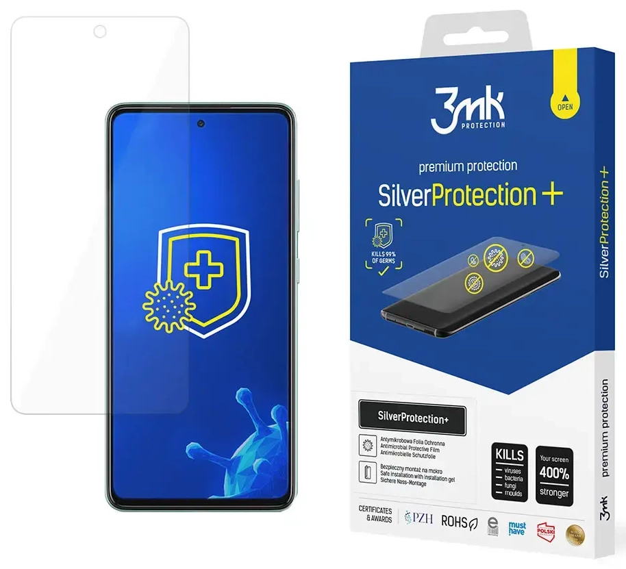 3mk SilverProtection+ aizsargplēve telefona ekrānam Samsung Galaxy A52 4G (A525) | A52 5G (A526) | A52s 5G (A528)