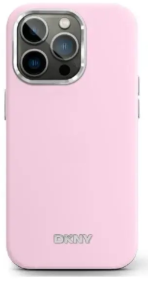DKNY DKHMP16LSMCHLP iPhone 16 Pro 6.3"    różowy|pink hardcase Liquid Silicone Small Metal Logo MagSafe