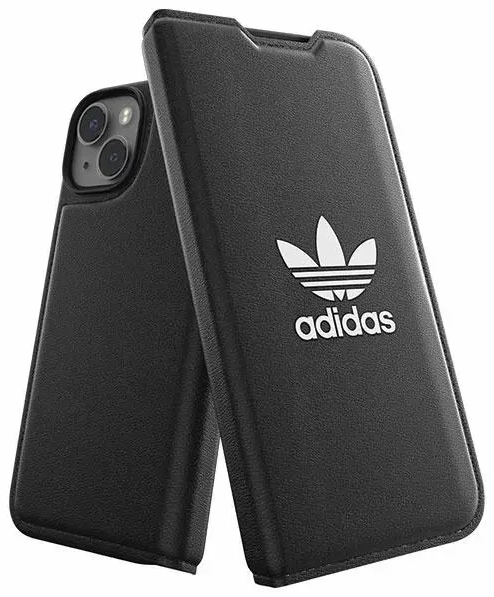 Adidas OR Booklet Case BASIC iPhone 14 6.1" czarno biały|black white 50181